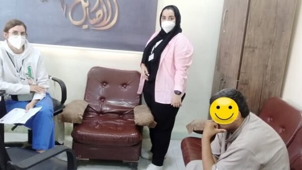اليوم الثاني  للحملة الطبية المجانية